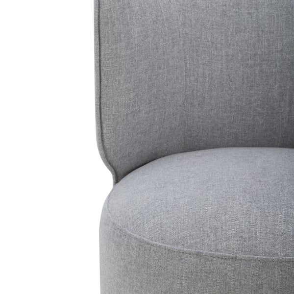 Aiden & Ivy Armless Dining Chair with Casters