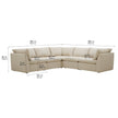 Gilman Creek Harwood 5-piece Fabric Sectional with Power Reclining Footrests