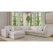 Nice Link 4-piece Fabric Sectional with Ottoman