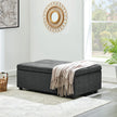 Folding Fabric Sleeper Ottoman