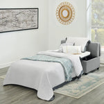 Folding Fabric Sleeper Ottoman