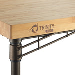 Trinity Pro Storage Expandable Bamboo Kitchen Cart
