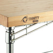 Trinity Pro Storage Expandable Bamboo Kitchen Cart
