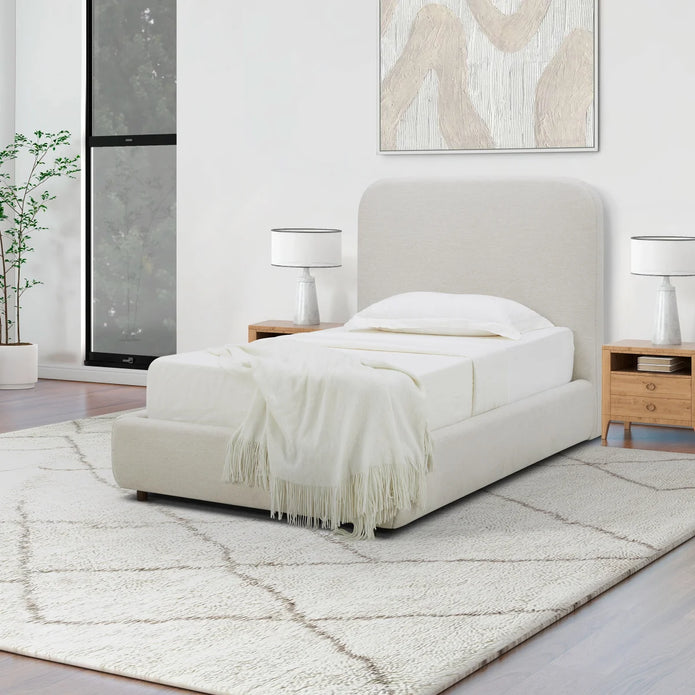 Aiden & Ivy Upholstered Twin Bed