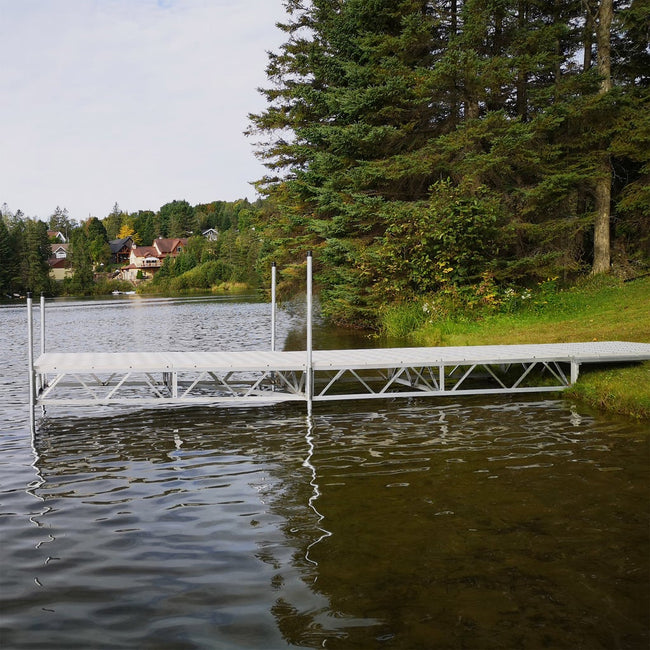 Multinautic QP-320 Aluminium Roll-In Dock Kit Straight Line Configuration with Polymer Decking