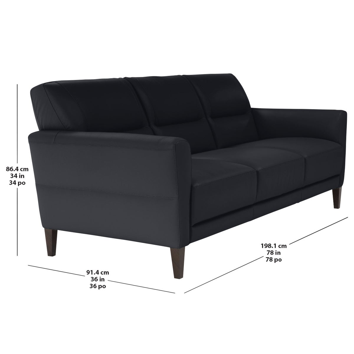Natuzzi Top-Grain Leather Sofa