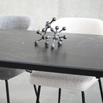 Mobital Host 149.9 cm (59 in.) Extendable Dining Table with Black Sintered Stone Top