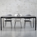 Mobital Host 149.9 cm (59 in.) Extendable Dining Table with Black Sintered Stone Top