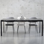 Mobital Host 149.9 cm (59 in.) Extendable Dining Table with Black Sintered Stone Top