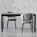 Mobital Host 149.9 cm (59 in.) Extendable Dining Table with Black Sintered Stone Top