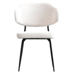 Mobital Clutch Fabric Dining Chair with Black Frame, 2-pack