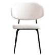 Mobital Clutch Fabric Dining Chair with Black Frame, 2-pack