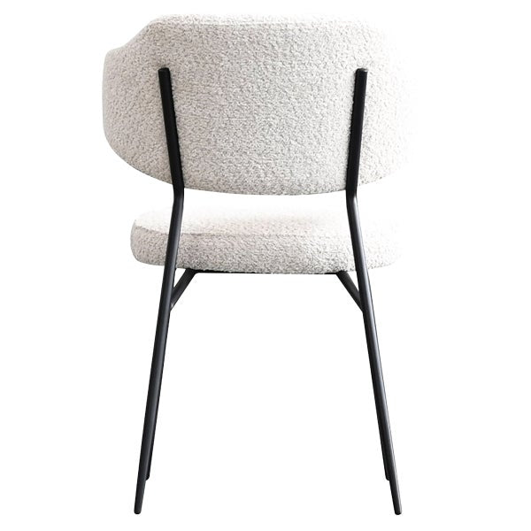 Mobital Clutch Fabric Dining Chair with Black Frame, 2-pack