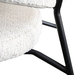 Mobital Clutch Fabric Dining Chair with Black Frame, 2-pack