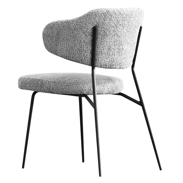 Mobital Clutch Fabric Dining Chair with Black Frame, 2-pack