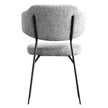 Mobital Clutch Fabric Dining Chair with Black Frame, 2-pack