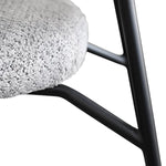 Mobital Clutch Fabric Dining Chair with Black Frame, 2-pack