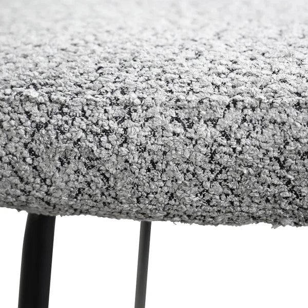 Mobital Clutch Fabric Dining Chair with Black Frame, 2-pack