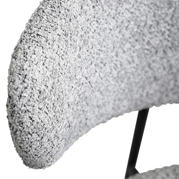 Mobital Clutch Fabric Dining Chair with Black Frame, 2-pack