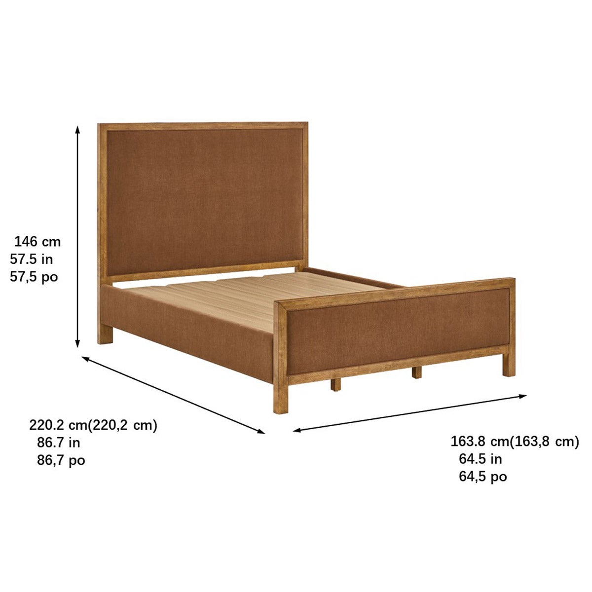 Henredon Upholstered Queen Bed