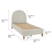 Thomasville Upholstered Platform Twin Bed
