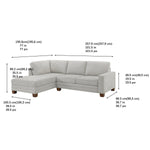 Thomasville 2-piece Fabric Left-hand Facing Sofa-chaise