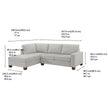 Thomasville 2-piece Fabric Left-hand Facing Sofa-chaise