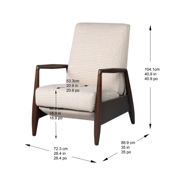 Nice Link – Fabric Pushback Recliner