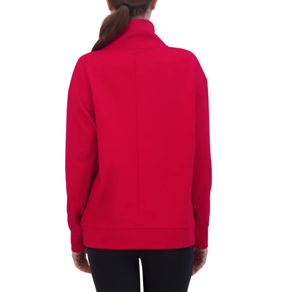 Gaiam Women's Ribbed Quarter Zip Pullover