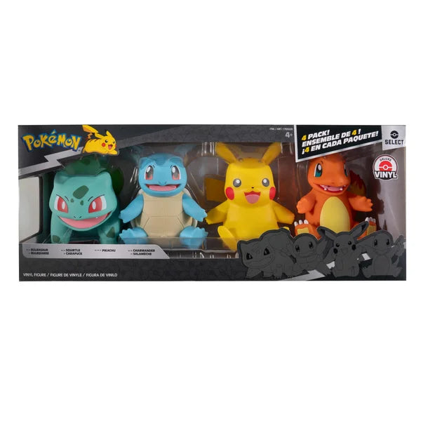 Pokemon 8-inch Deluxe Vinyl Figures – 4 pack
