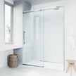VIGO Luca Adjustable Frameless 60 in. Sliding Shower Door