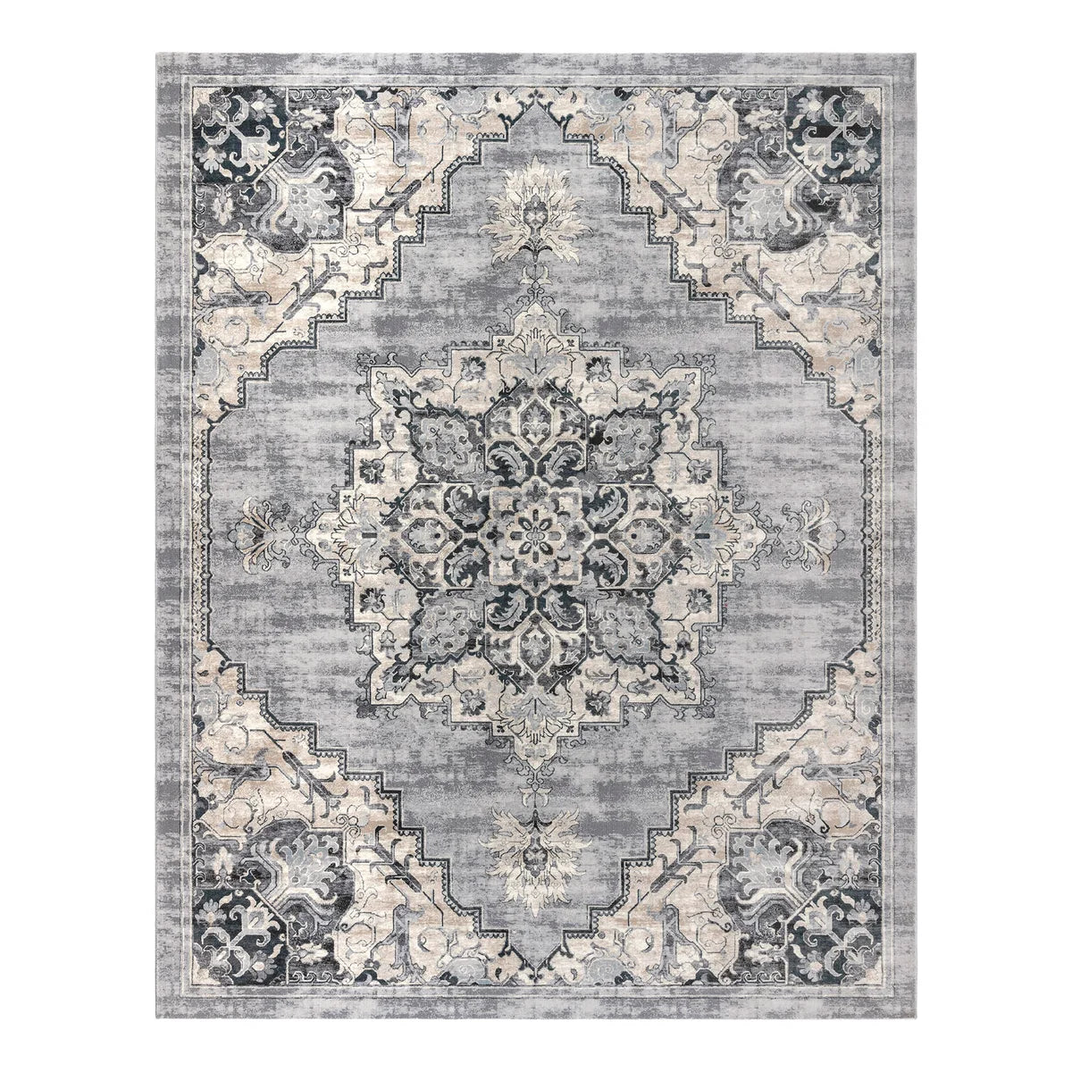 Gertmenian Thomasville Timeless Classic Snoh Grey Indoor Area Rug