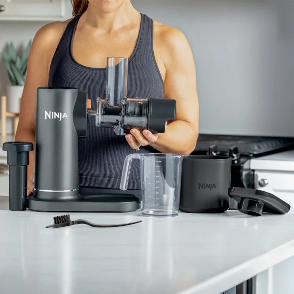 Ninja NeverClog Cold Press Juicer with 32 oz. Juice Jug and 40 oz. Pulp Container
