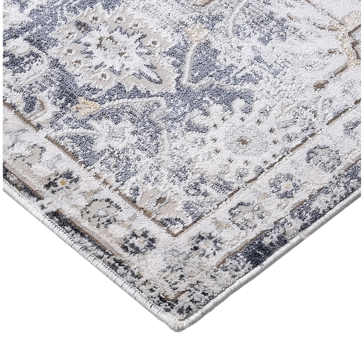 Roots Home Oak Bay Collection Paisley Charcoal Indoor Area Rug