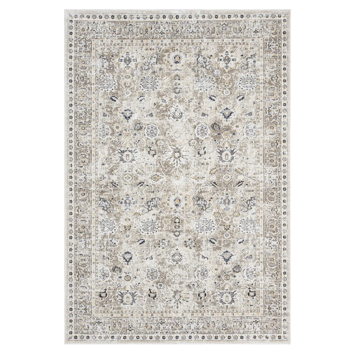 Roots Home Oak Bay Collection Paisley Beige Indoor Area Rug