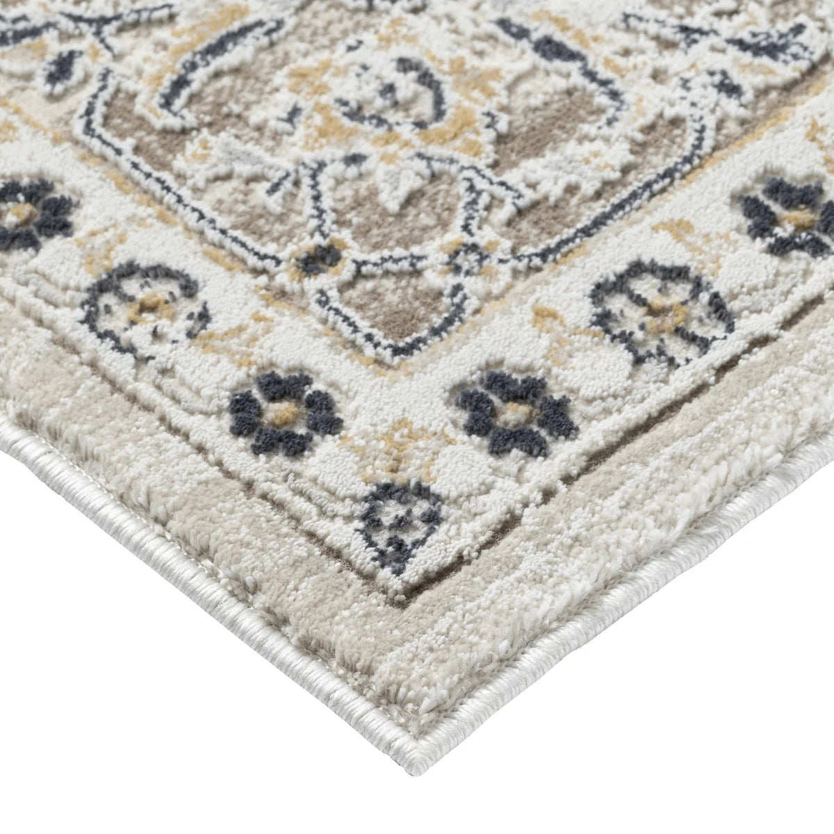Roots Home Oak Bay Collection Paisley Beige Indoor Area Rug