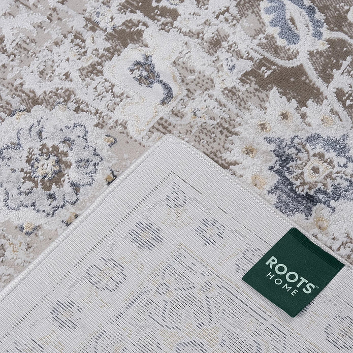 Roots Home Oak Bay Collection Paisley Beige Indoor Area Rug