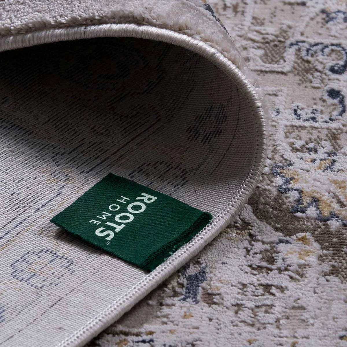 Roots Home Oak Bay Collection Paisley Beige Indoor Area Rug