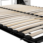 Bestar Avalon Queen Wall Bed with one storage closet, High Gloss White