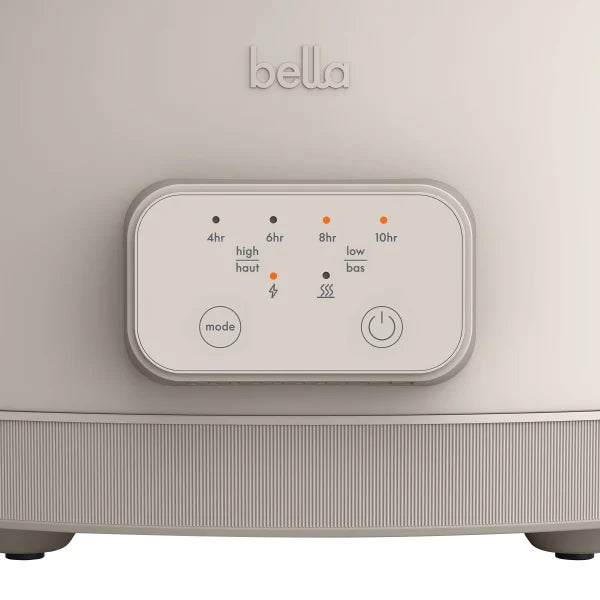 Bella 5.68 L (6 qt.) Programmable Slow Cooker with 1.89 L (2 qt.) Slow Cooker