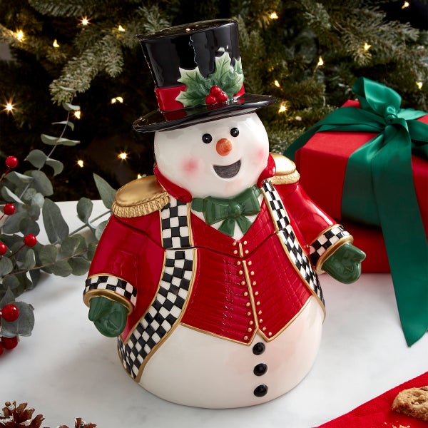 Spode Christmas Tree Collection - Snowman Cookie Jar