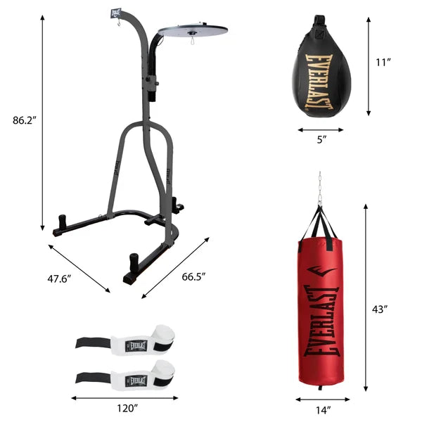 Everlast Heavy Bag Dual Station Stand Kit