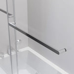 Hydro Vision Kronos 60 in. Frameless Reversible Bypass Bathtub Door