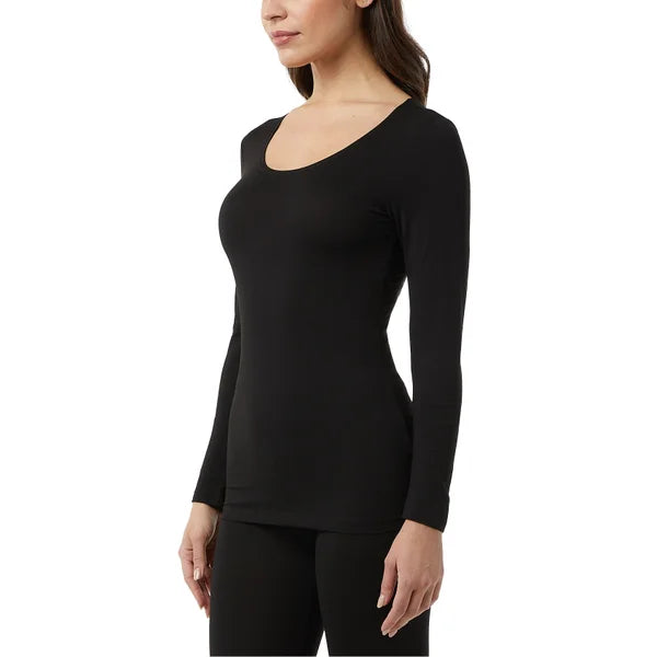 32 Degrees Women's Eco Heat Long Sleeve Baselayer Top, 2-pack