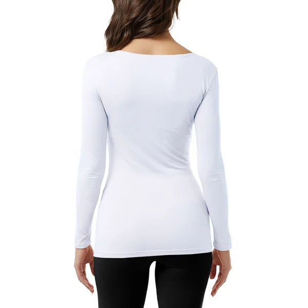 32 Degrees Women's Eco Heat Long Sleeve Baselayer Top, 2-pack