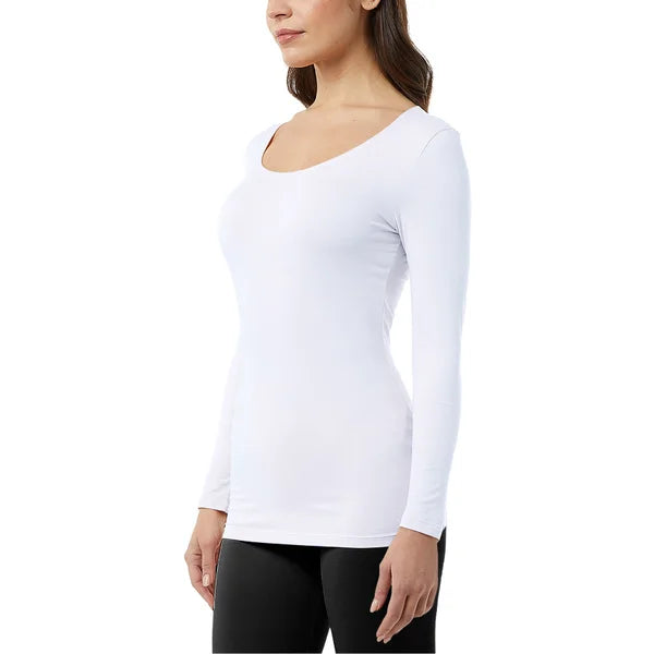 32 Degrees Women's Eco Heat Long Sleeve Baselayer Top, 2-pack