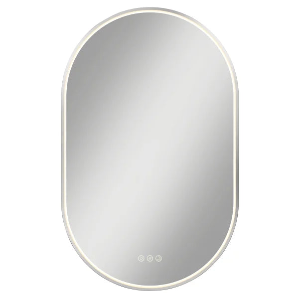 Artika Royce Oval LED Wall Mirror with Integrated Defogger