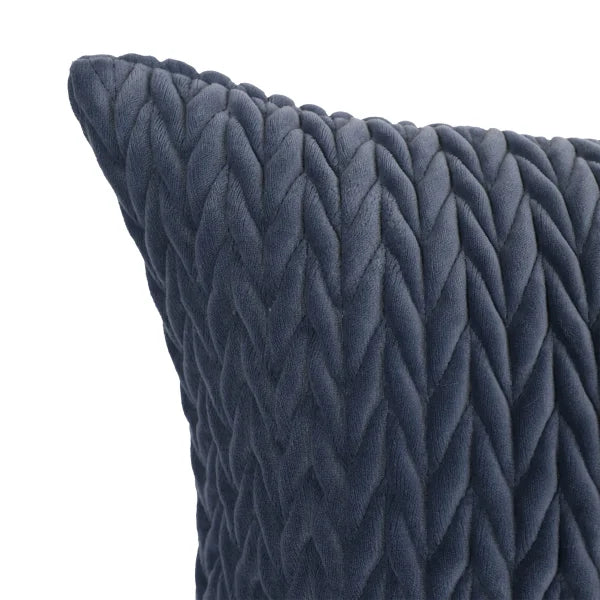 Home Retreat - Quilted Velvet Decorative Cushion Cover Only, 2-pack