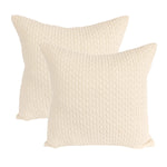 Home Retreat - Quilted Velvet Decorative Cushion Cover Only, 2-pack