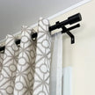 Versailles Imperial Ringlets Finial Double Curtain Rod Set